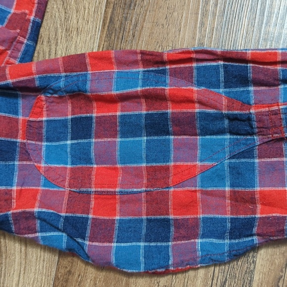 Best Made Co. Linen Blend Check Pattern Shirt Size XL in Red/Blue - Picture 5 of 10